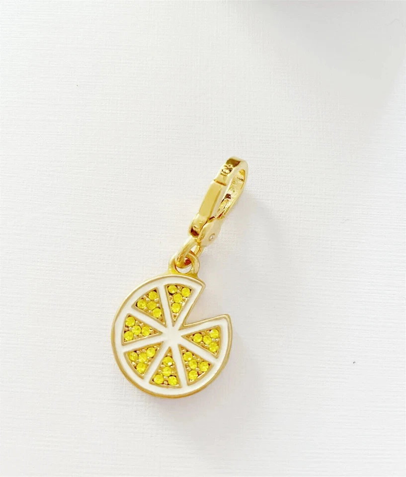 Juicy Couture Pave кристалл лимон ломтик браслет подвеска--очень редкая Summer новый - Изображение 2 из 4