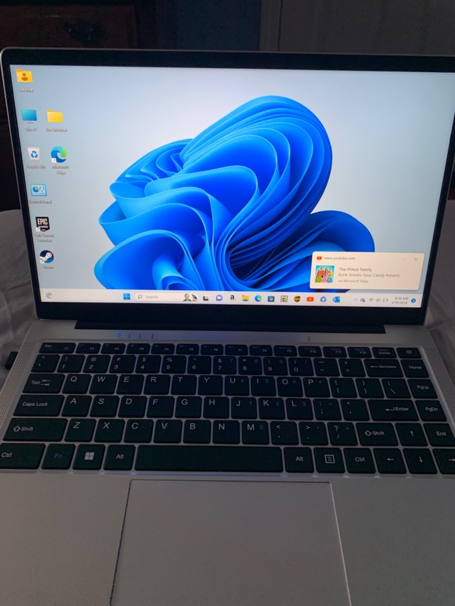 Auusda Laptop Computer With 8 GB LPDDR4 256 GB, SSD , Intel