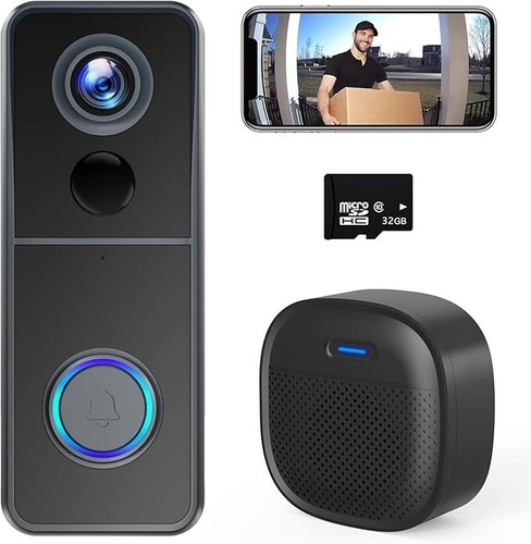 XTU WiFi Wireless Doorbell Camera with Chime Video Doorbell Camera 1080P HD - Picture 2 of 6