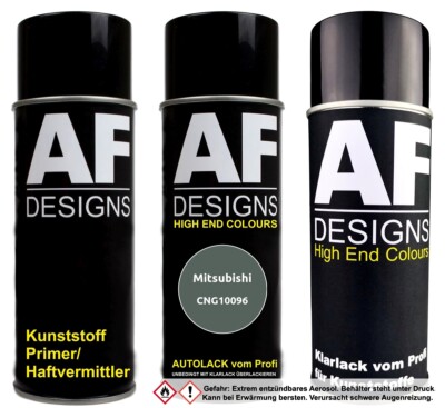 Kunststoff Spraydosen Set für Mitsubishi CNG10096 Agave Green Metallic Stoßstang