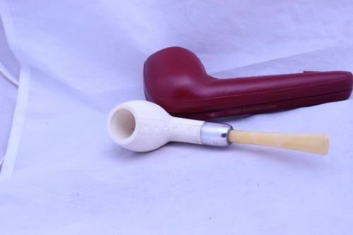 Pfeife, Pipe Pipa BLOCK MEERSCHAUMPFEIFE,ANDREAS BAUER, ohne Filter, 925 Silber - Bild 5 von 12