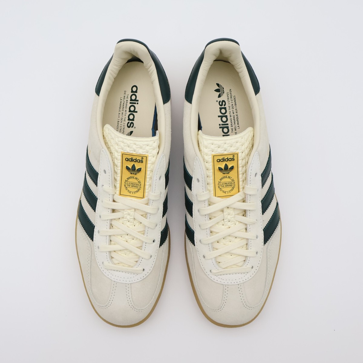 adidas gazelle silver green womens adidas Gazelle Indoor Cream White Collegiate Green Gum