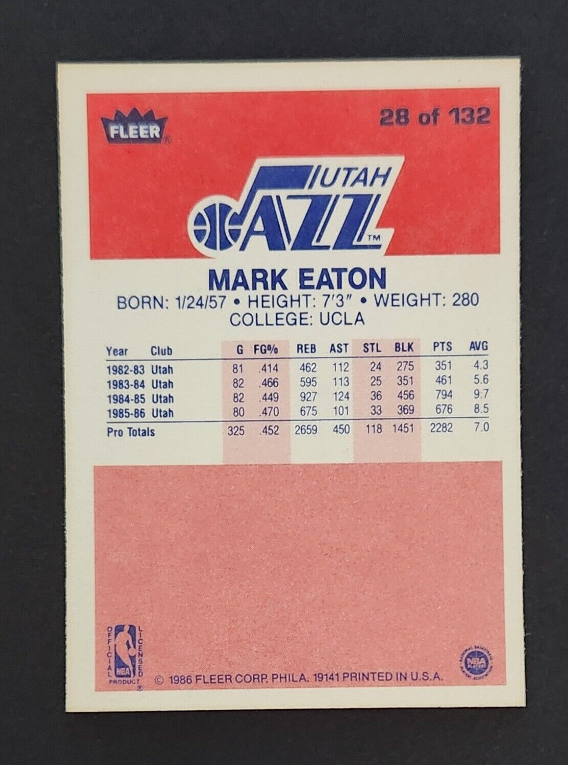 1986-1987 Fleer NBA Basketball (You Pick 1-132) EX+ to NearMt-Mint Free Shipping - Picture 51 of 255