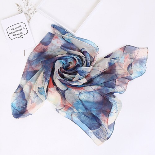 Women Long Floral Silk Blend Pashmina Scarf Wrap Stole Shawl Sunscreen Scarves" - Picture 7 of 28