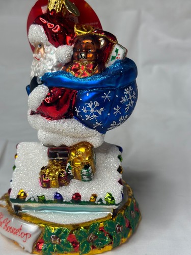 Christopher Radko UP ON THE HOUSETOPS Songs of the Season Santa Ornament 1020896 - Picture 2 of 13