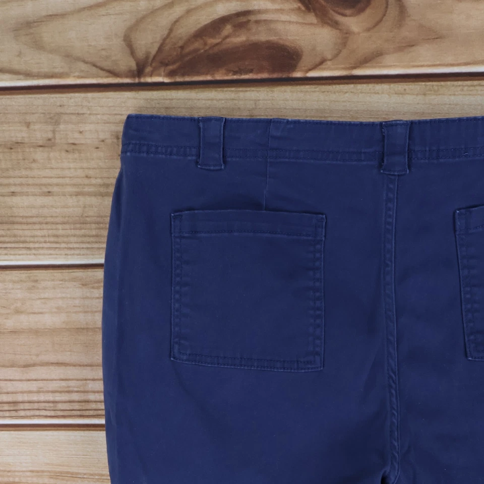 Pantalones cortos Falls Creek para mujer talla 16 azul oscuro mezcla de algodón chinos bolsillos tiro medio Foto 3 de 4