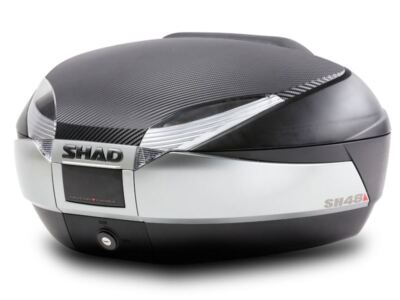 Shad 48L Top Box Blk/Tita Backrest and Fitting Kit Yamaha XSR 125 2019-2024