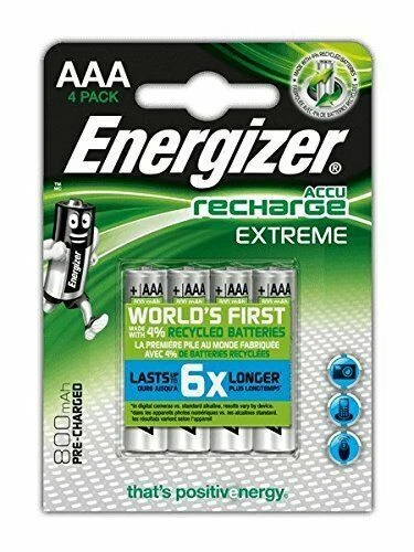 Energizer Extrême Pile Rechargeable (Pack de 4) (EGHR03B4)
