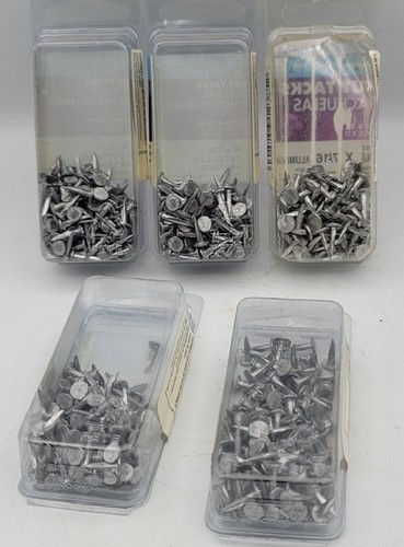 (Lote de 5) Caja Hillman #4 × 7/16 tacks de corte de aluminio 532482 NUEVO - Imagen 3 de 4