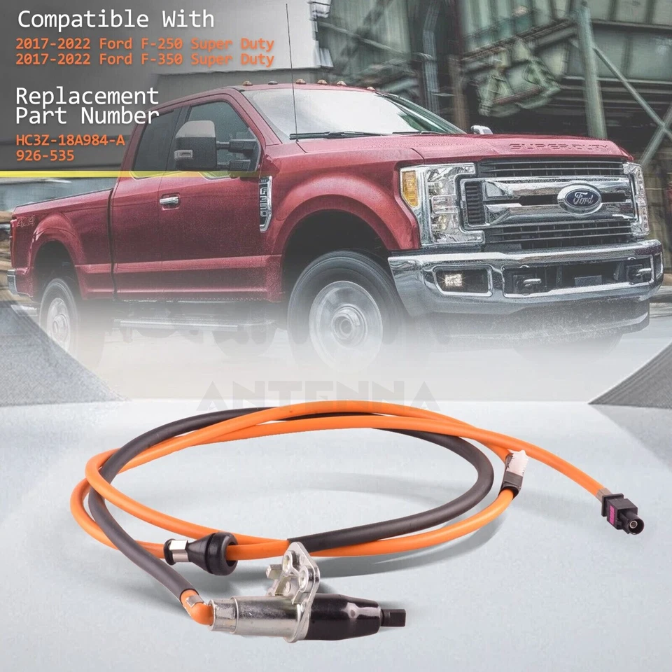 Montaje base de antena de radio y cable para Ford F-250 F-350 Super Duty 2017-2021 Foto 3 de 4