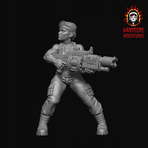 Hardcore Miniaturen weiblich Catachan Dschungel Kämpfer Squad Force Command Sergeant - Bild 33 von 164
