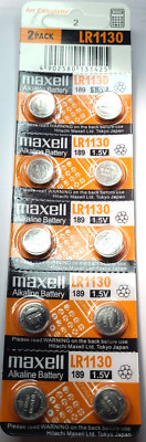 10 PK Maxell LR1130 1.5V AG10 189 389 LR54 (GREAT EXP 10/32) FREE SHIPPING