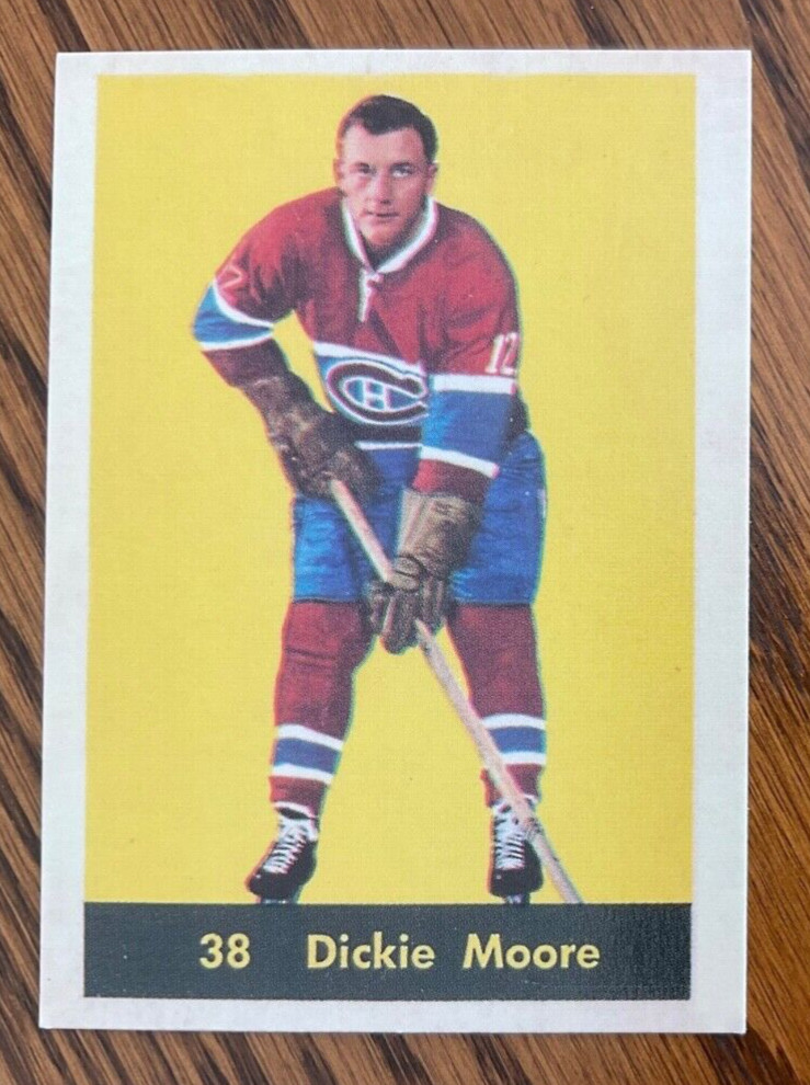2001-02 DICKIE MOORE ITG PARKHURST 1960-61 REPRINT INSERT CARD #102 CANADIENS