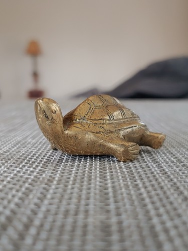 民国铜龟 Vintage Republic China Brass Sculpture Turtle Figurine Statue Handicraft - Picture 16 of 24