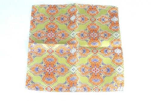 Lord R Colton Masterworks Pocket Square - Cape Horn Citrus Silk - $75 New - Picture 2 of 3