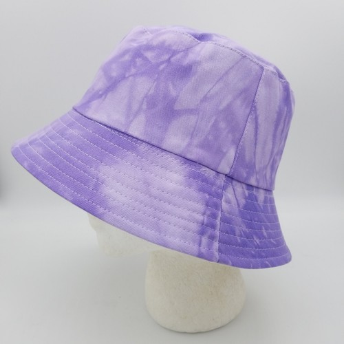 Sombrero Tie Dye Lila Lavanda Púrpura Claro Verano Pescador Estilo Cubo Gris Oscuro - Imagen 3 de 7