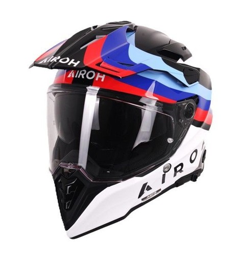 Airoh Commander 2 Adventure ECE 22.06 Carbon Motorcycle Helmet Doom Black Gloss - Picture 1 of 4