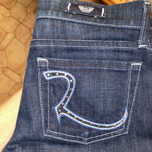 Rock & Republic Kasandra Damen Jeans niedriger Bund Bootcut Größe 25 Nieten R $ 248 neu - Bild 3 von 3