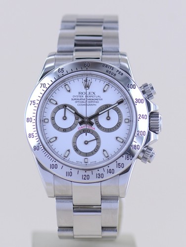 Rolex Uhr Daytona Stahl White Dial Cosmograph Steel Chronograph Z-Serie B+P - Bild 3 von 19