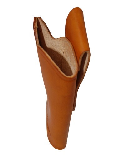 NEW Barsony Tan Leather Cross Draw Gun Holster for Smith & Wesson 4" Revolvers - Picture 8 of 9