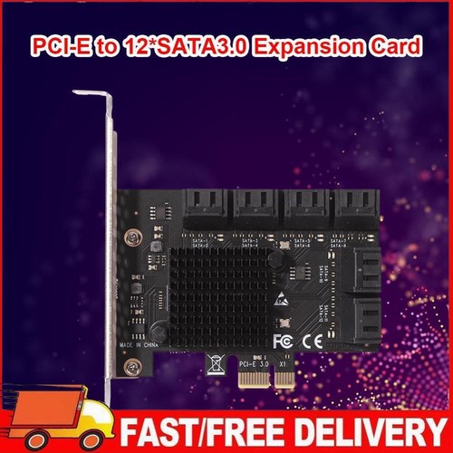 SA3112J PCIE-Adapter 12 Port 6 Gbit/s PCI-Express X1 SATA 3.0 Erweiterungskarte