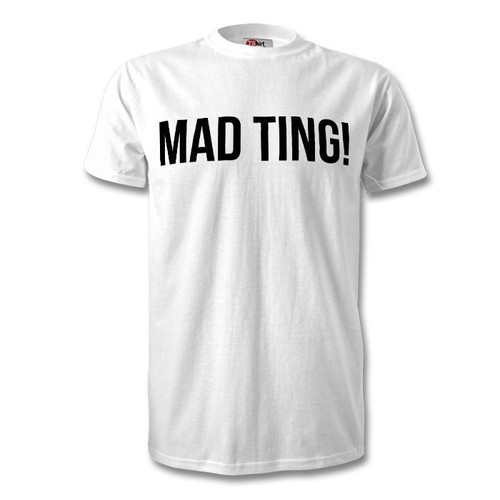 MAD TING Print Lady Leshurr T-Shirt Black Logo Banter Music Insta Novelty - Picture 2 of 4