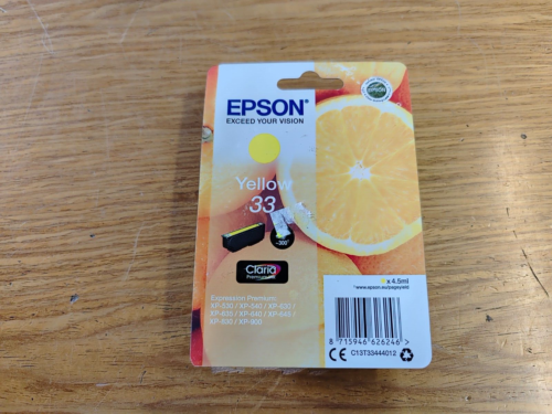CARTUCCIA EPSON 33 ARANCIA ORIGINALE - MULTIPACK COLORI NERO - Foto 9 di 10