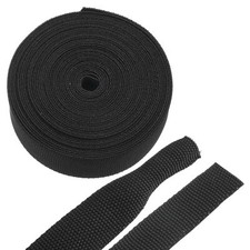 Braided Cable Sleeves Heat Shrinkable Fabric Sleeving 7/8" 26ft Black 21 Rati...