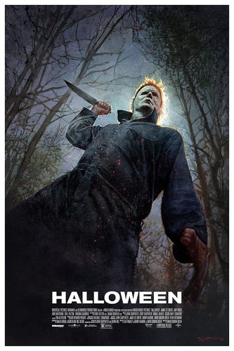 Halloween 2018 Movie Bill Sienkiewicz Screen Print Mondo poster 24 x 36