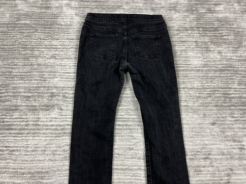 Old Navy Jeans Girls XL 14-16 Black Skinny Dark Wash Adjustable Waist - Picture 8 of 11