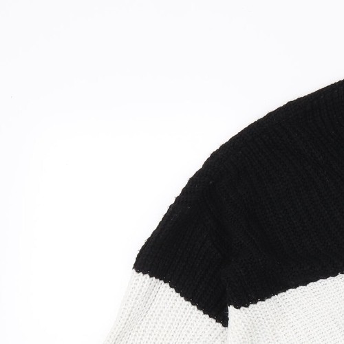 Primark Womens Black V-Neck Acrylic Blend Jumper Size 6 - Picture 5 of 12