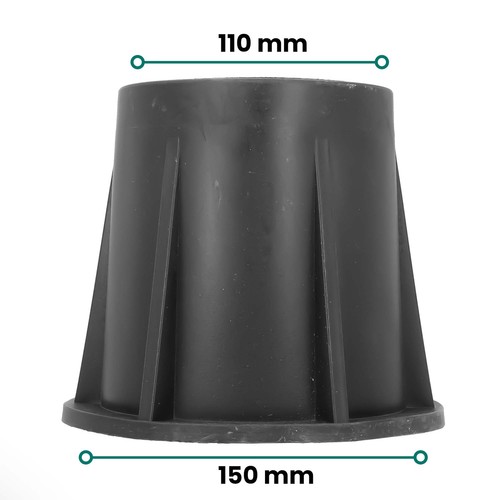 Pozzetto di revisione in ghisa con coperchio in metallo, foro uomo tondo 110 mm 150 mm - Foto 5 di 5