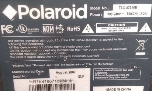 Polaroid TLX-03210B Main Board GF3217XA2H, 909-KR3-GF3217XA2H Unit - Picture 6 of 7
