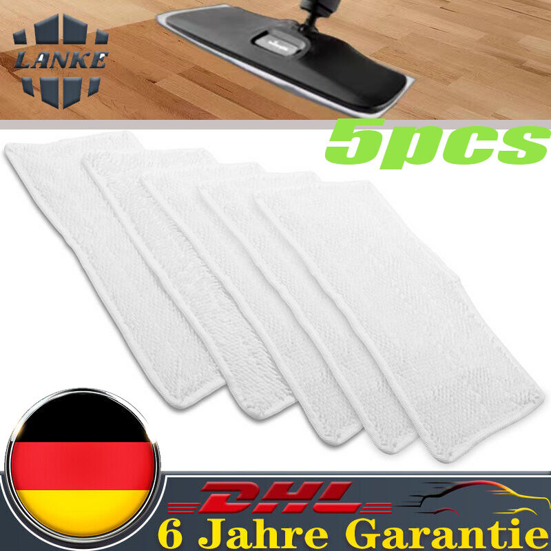 5x Ersatzbezüge Für Vileda Steam XXL Power Pad Dampfreiniger Ersatzbezug Waschb
