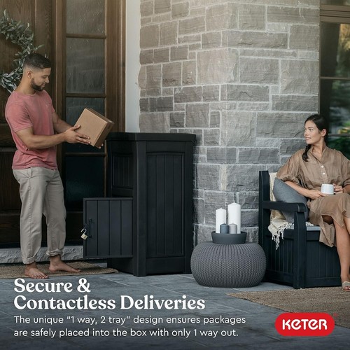 Spacious and Secure Delivery Box with Waterproof Design and Key Lock System - Picture 4 of 16