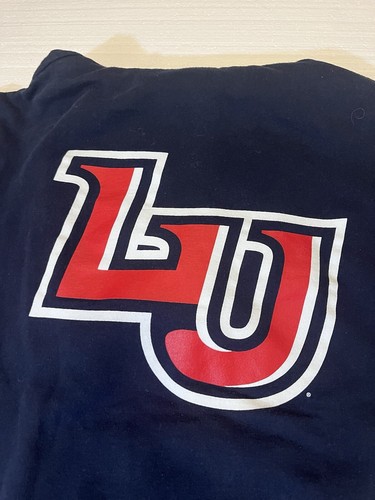 Vintage Champion Eco Liberty University Navy Sweatshirt Hoodie Mens Medium Y2K - 第 10/10 張圖片