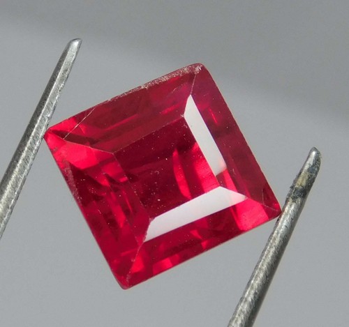 100% Natural 7.85 Ct Earth Minded Red Ruby Princess Cut Loose Gemstone O-6913 - Picture 4 of 6