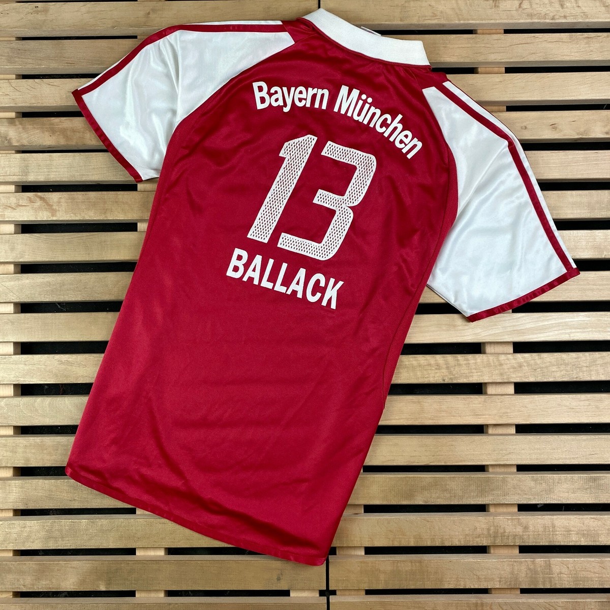 Bayern München Ballack 13 シャツ 2005-06 Bayern Munich Home Shirt Ballack #13 - 5/10 - (M)