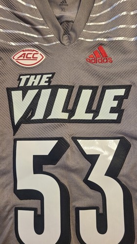Louisville Cardinals 2022 Riddell Game Worn Helmet + Iron Wings Game Used Jersey - Picture 12 of 16