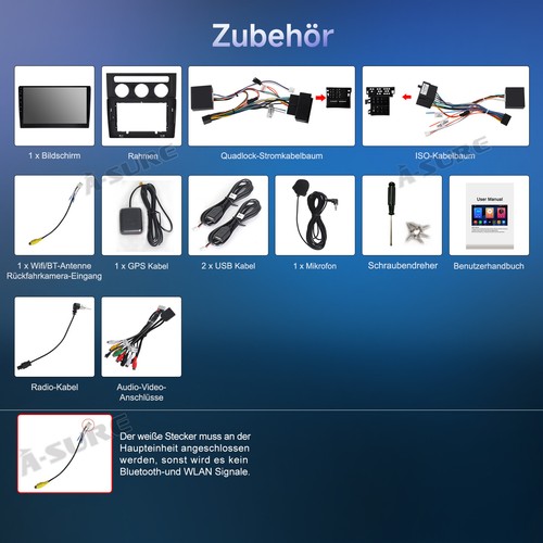 2+64G Android 14 IPS Auto Radio Carplay GPS Navi für VW Touran 1T1 1T2 1T3 03-10 - Bild 15 von 15