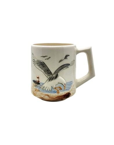 Vintage Washington's Vashon Island Raised Pattern Seagull Coffee Mug