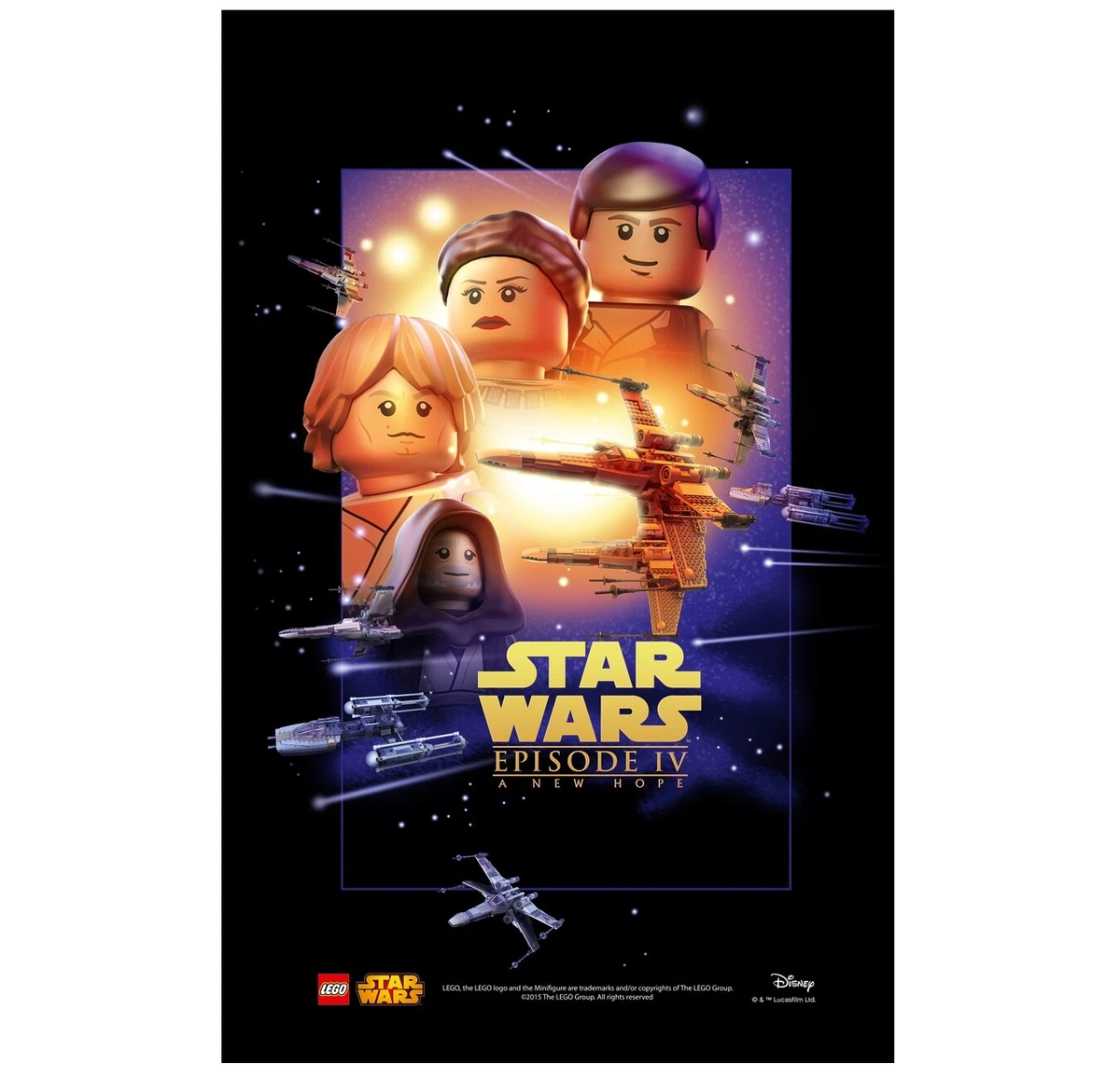 LEGO Star Wars Episode IV 4 A New Hope Promo Poster Celebration