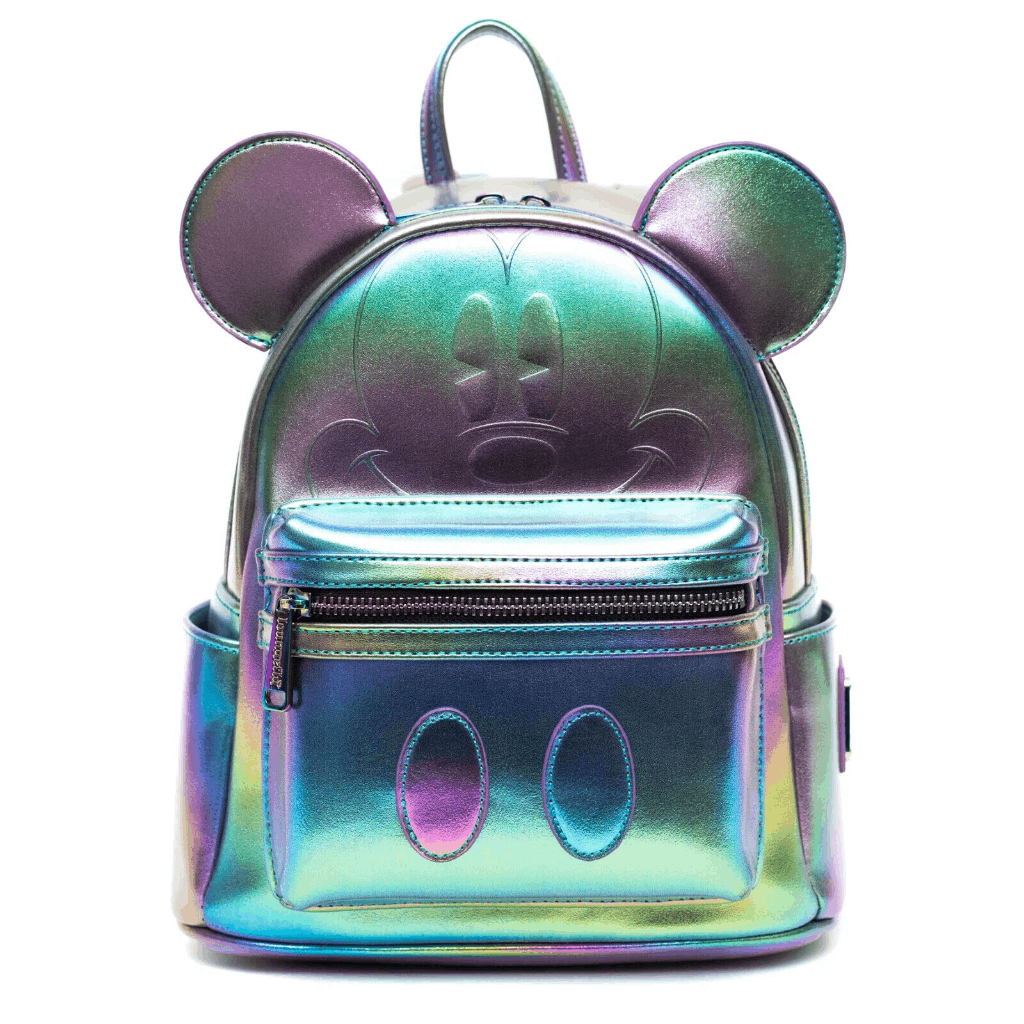 Loungefly Disney Oil Slick Mickey Mouse Backpack and Minnie  display picture 3