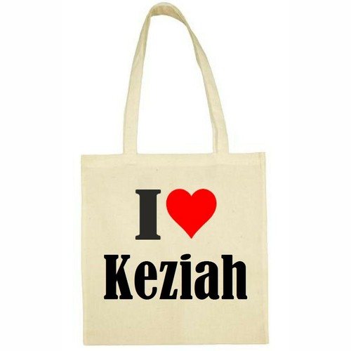 Bolsa bolsa bolsa de algodón I Love Keziah cumpleaños regalo San Valentín Este - Imagen 5 de 12