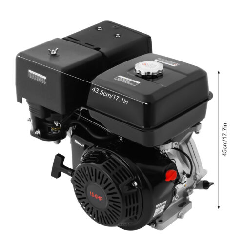 420CC 15PS 4Takt Luftgekühlt Benzinmotor Einzylinder Benzin Standmotor 3600U/Min - Bild 3 von 24