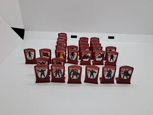 2011 Spin Master Stratego Replacement Game Pieces - Complete RED Army Tokens - Picture 3 of 4