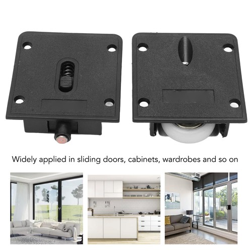 4 Sets Sliding Door Roller Smooth Sliding Wardrobe Pulley Wheel For Cabinet CBK - Picture 2 of 24