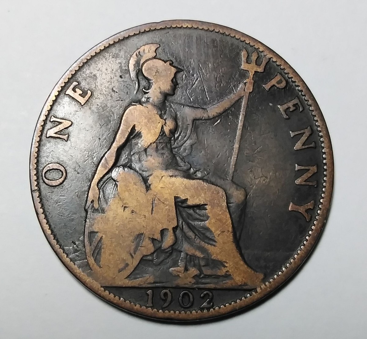One Penny 1902. British, LOW TIDE version | eBay
