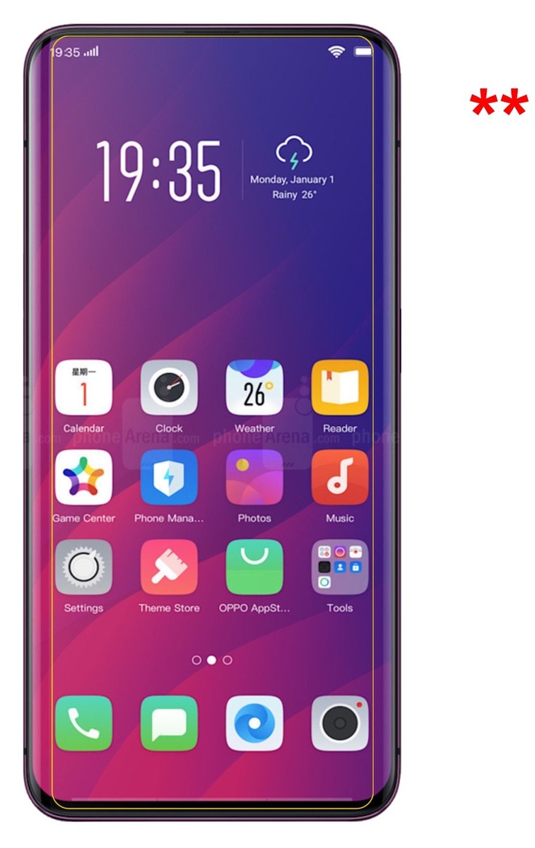 Dipos FLEX – 3 Pellicole Protettive Per Oppo Find X, Copertura Totale Display Curvo, Antiurto, Trasparenti, Made In Germany