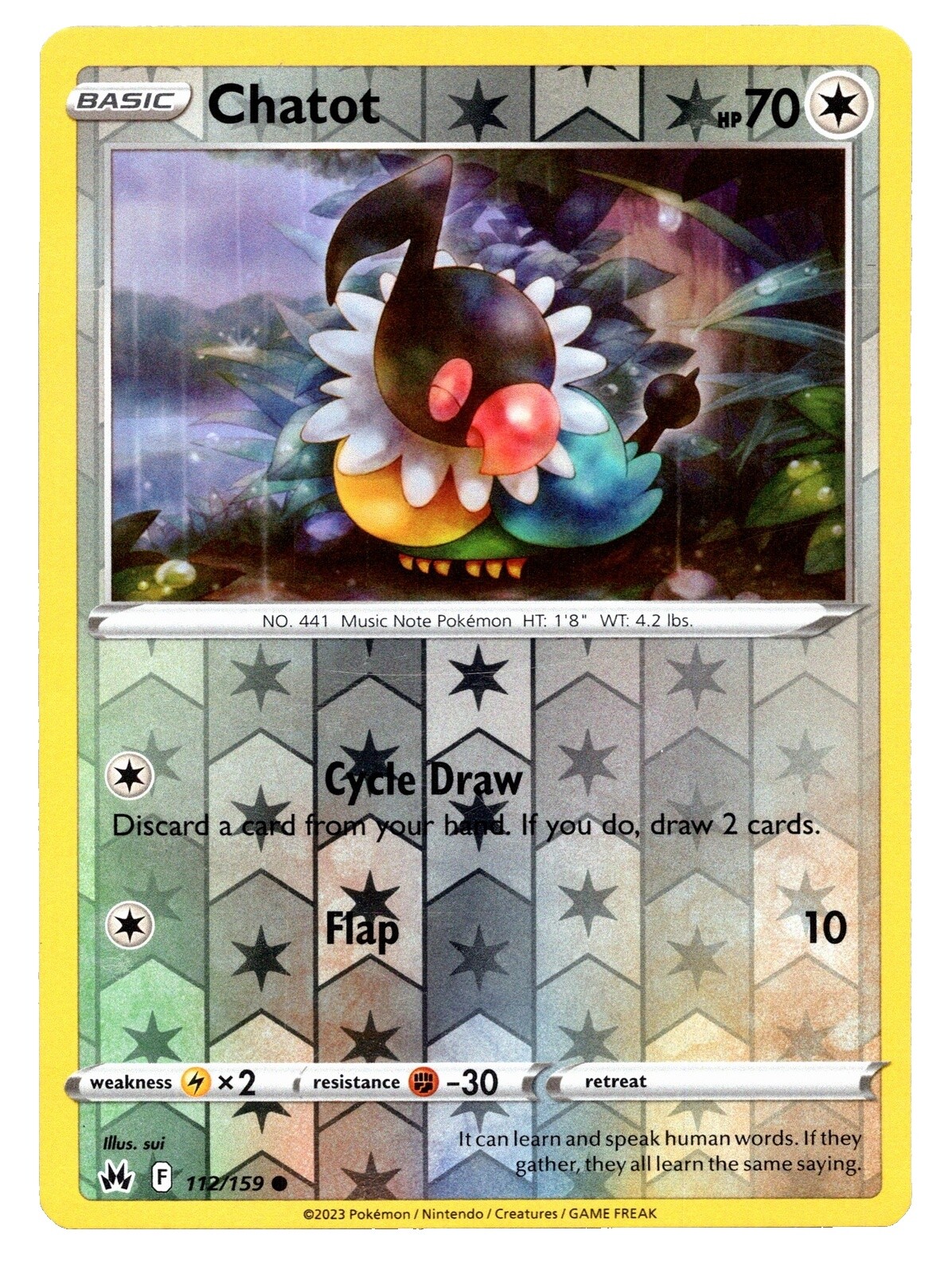 chatot pokemon card price Chatot - 128/162 - BREAKthrough main image 1